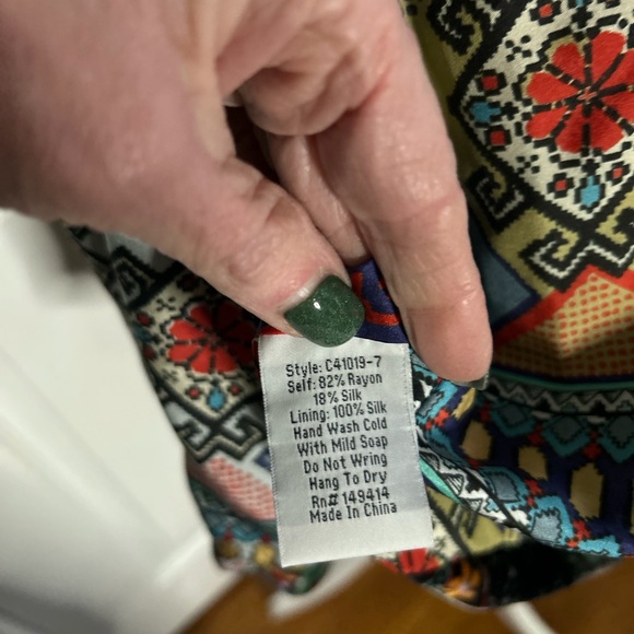 Johnny Was Black Velvet Floral Anorak Jacket Small - Picture 15 of 16